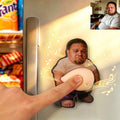 Personalized Squishy Photo&Music Fridge Magnet – Custom Photo Character Squeeze Belly Magnet with Built-in Sound, Funny Gift for Family & Co