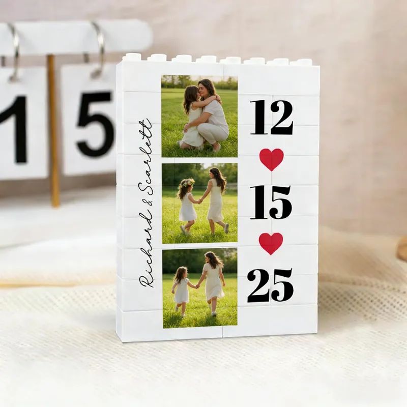 Personalized Photo Bricks Frame for Dad Father's Day Gifts Father's day Keepsake