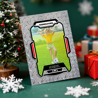 Personalized Lenticular Card Christmas Photo Anime Style Christmas Gift Holiday Greeting Card