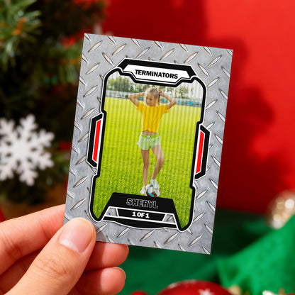 Personalized Lenticular Card Christmas Photo Anime Style Christmas Gift Holiday Greeting Card