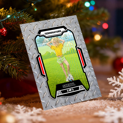 Personalized Lenticular Card Christmas Photo Anime Style Christmas Gift Holiday Greeting Card