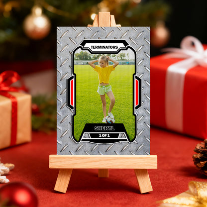 Personalized Lenticular Card Christmas Photo Anime Style Christmas Gift Holiday Greeting Card